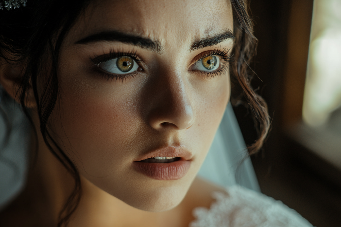 Novia conmocionada
