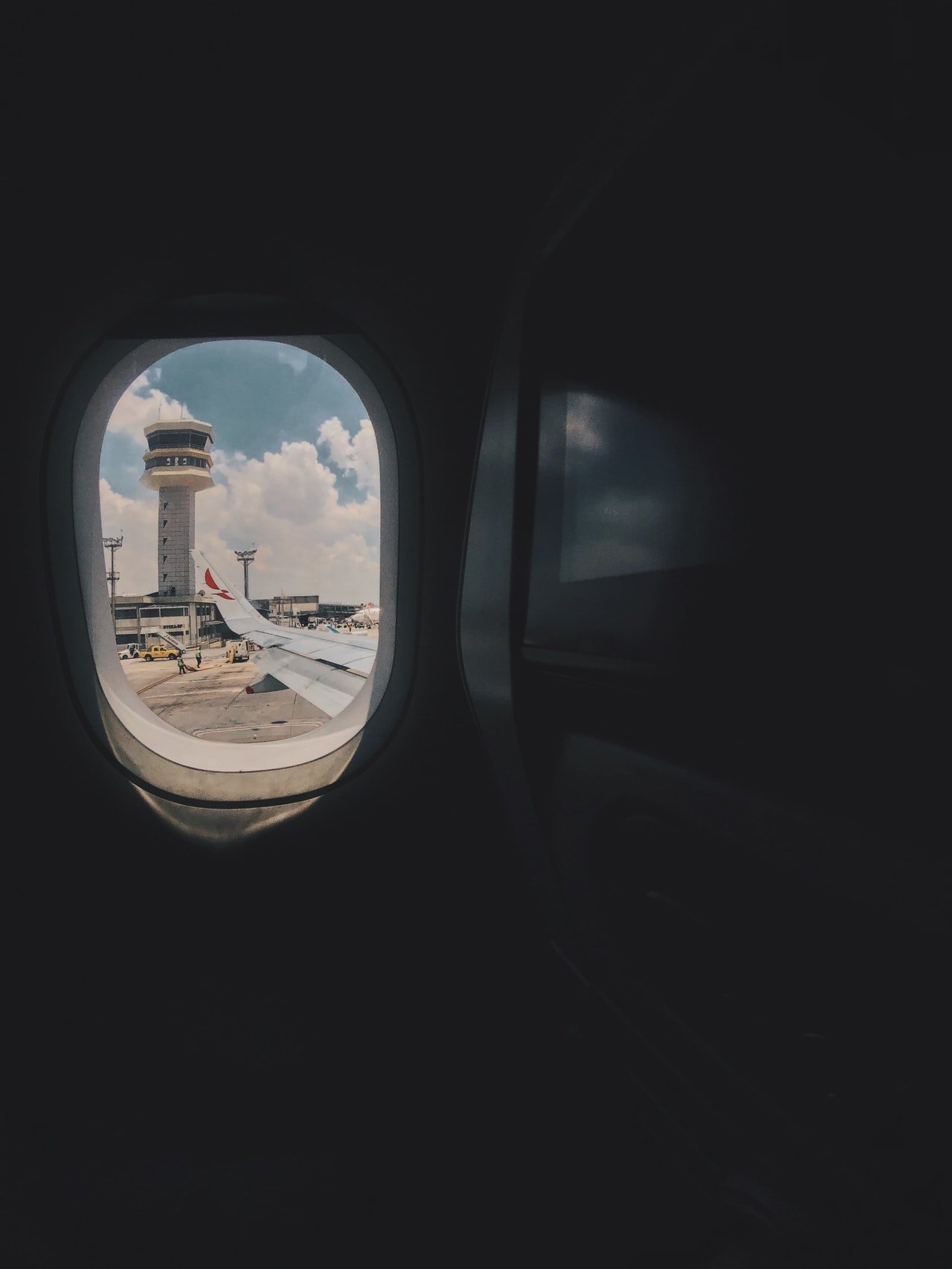 Finestrino di un aereo