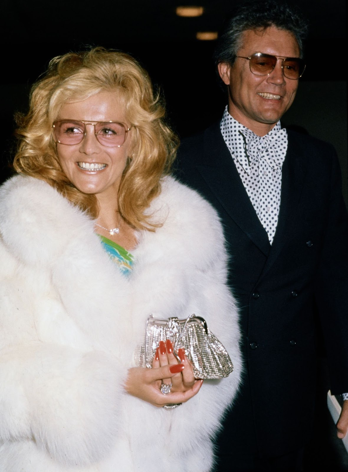 La star televisiva e Roger Smith agli Emmy Awards 1973