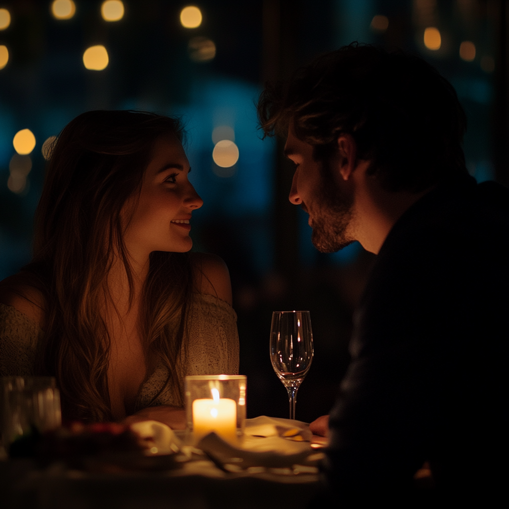 Coppia durante una cena romantica | Fonte: Getty Images