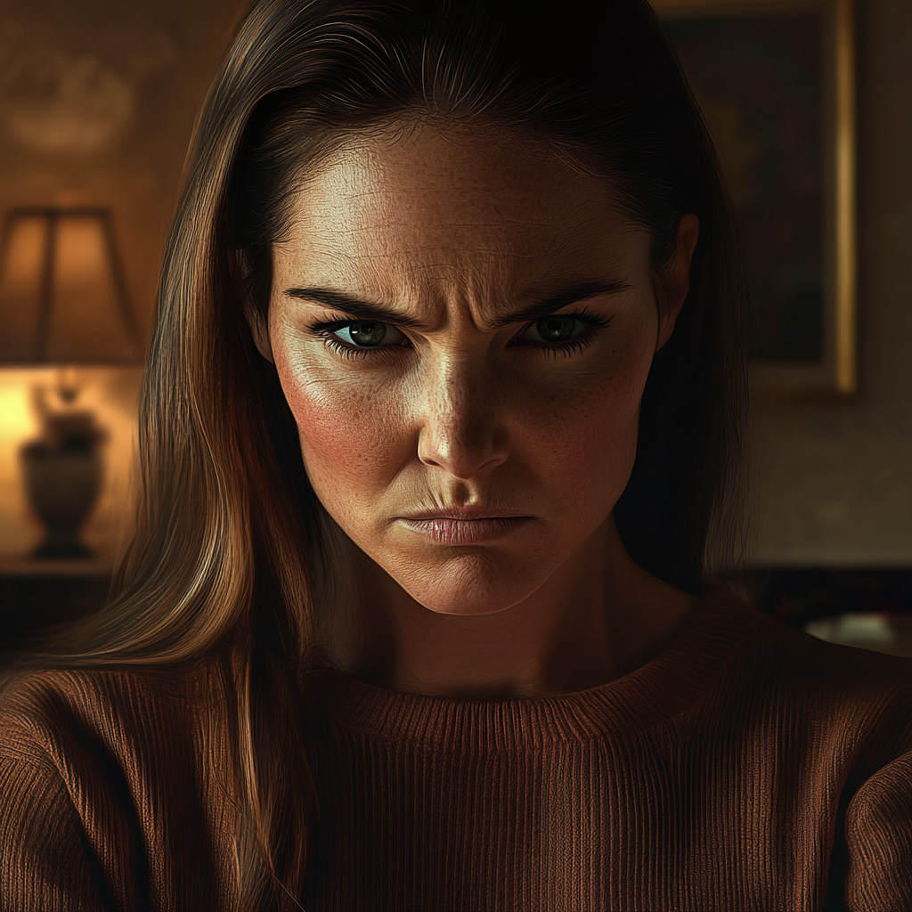 Una donna infastidita | Fonte: Midjourney